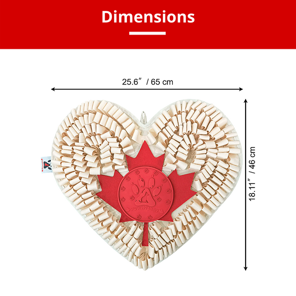 PawzNDogz Snuffle Mat Tapis Jeu Casse-tête Coeur