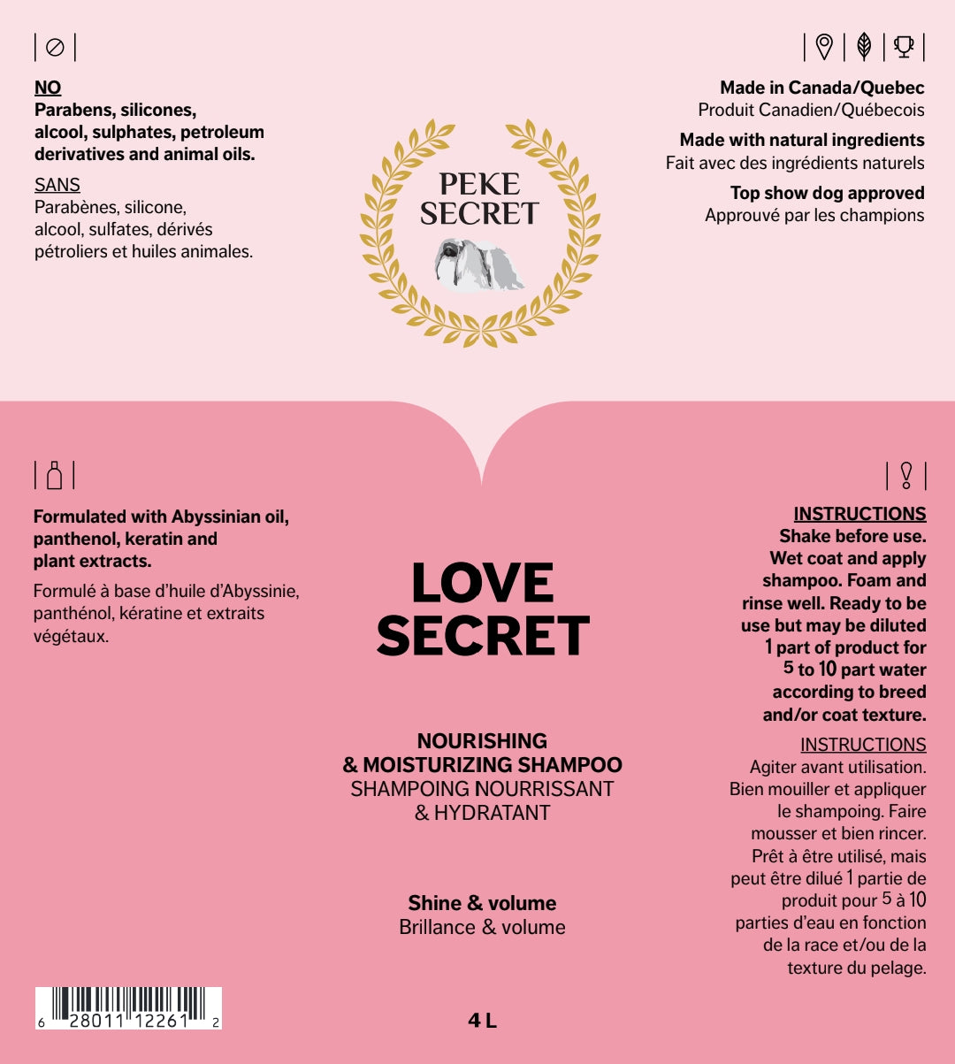 Peke Secret Shampoing Love Secret 500 ML