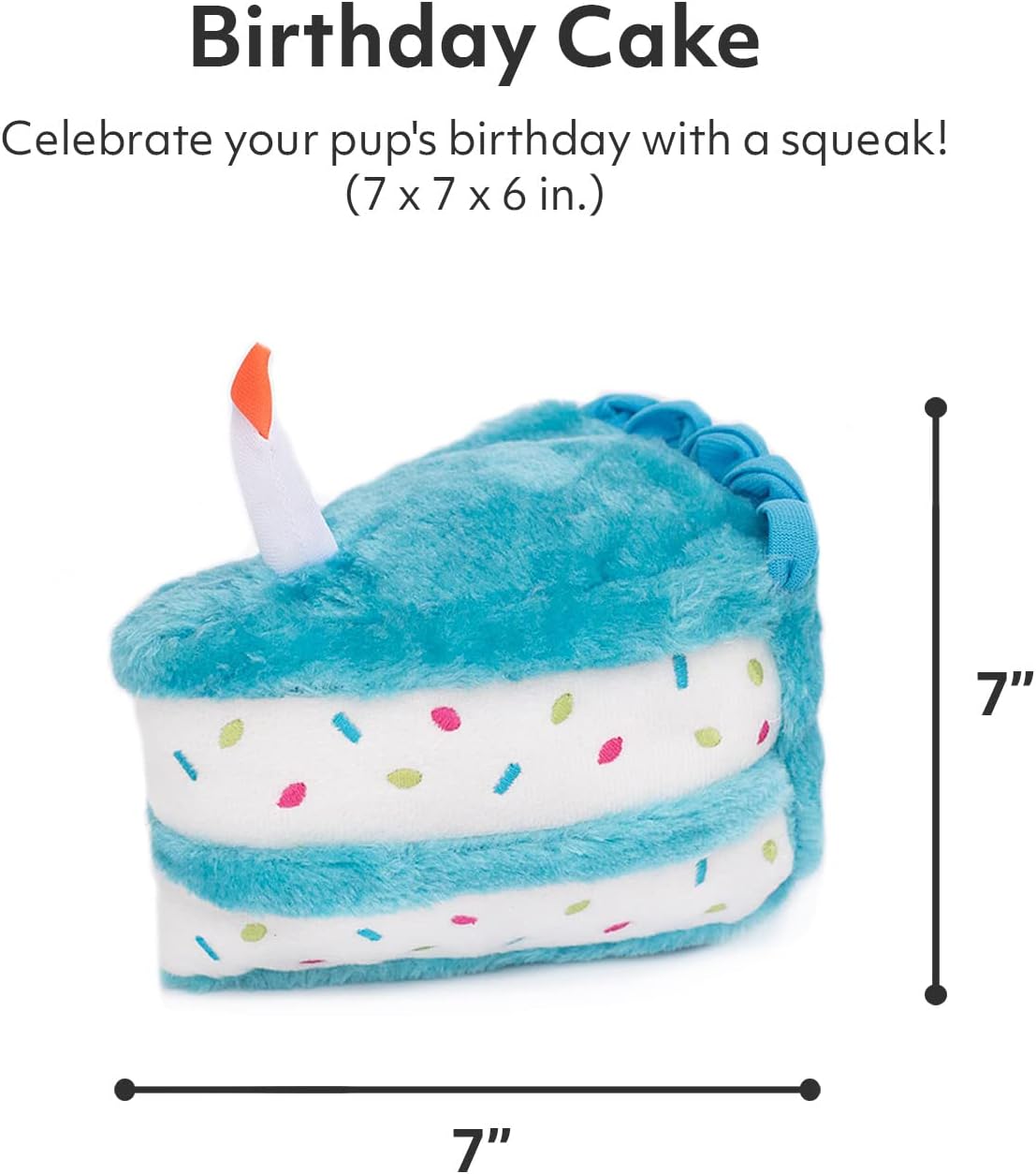 Zippy Paws Nomnomz Jouet Peluche Gâteau