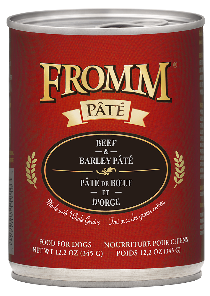 Fromm Paté De Boeuf Et D'Orge Chien 345 g