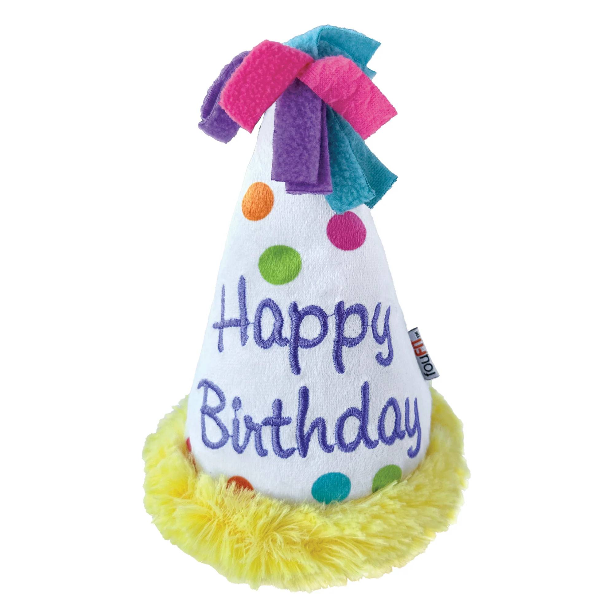 FouFit Jouet Peluche Chapeau D'Anniversaire