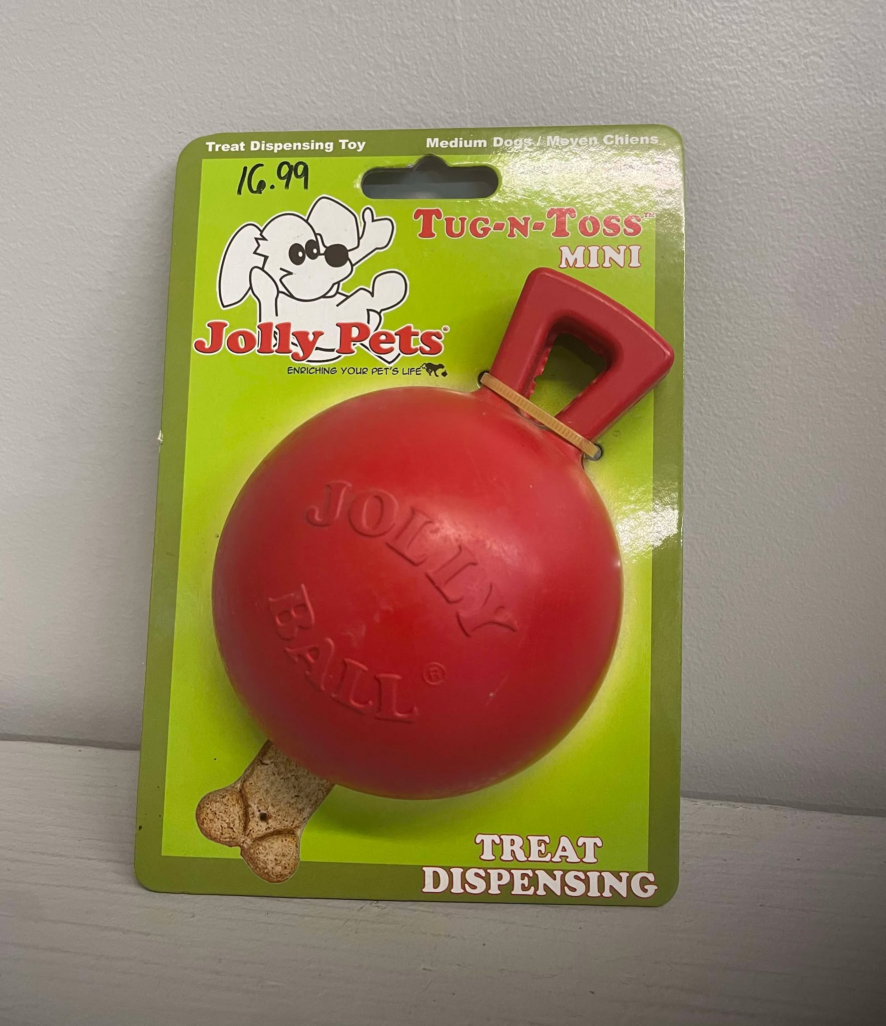 Jolly Pets Tug-n-Toss Mini 3"et 4"